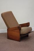 Art Deco period oak armchair with upholstered loose cushions Condition Report
