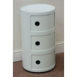 Anna Castelli Ferrieri - Kartell Componibili three tier storage unit,