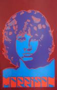 'Jim Morrison' Pete Marsh signed limited edition poster 515/2000, Reliance Art Publishing 1990,