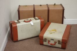 Two Vanguard vintage suitcases and another large case (3) Condition Report <a