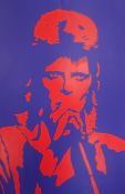 'David Bowie' Pete Marsh signed limited edition poster 329/2000, Reliance Art Publishing 1990,