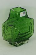 Whitefriars Concentric TV Vase - Geoffrey Baxter, in green,