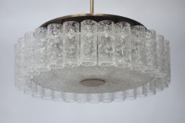 Possibly German glass centre ceiling chandelier Condition Report <a href='//www.