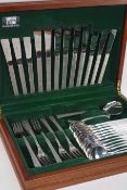 'Viners Studio' canteen of cutlery for six including boxed set of cake forks,