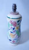 Poole pottery lamp, H 33cm excluding fitting Condition Report <a href='//www.