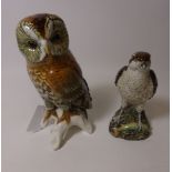 Karl Ens owl figurine with stamp to base,