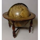 A Josiah Loring 19th Century Terrestrial table globe containing all the late discoveries and