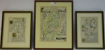 Framed maps of Rock Savage Warrington, The Deanary of St Asaph,