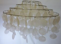 Laura Ashely Capiz Shell Chandelier Condition Report <a href='//www.