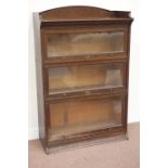 Early 20th century 'The Lebus Bookcase' oak stacking library bookcase,