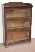 Early 20th century 'The Lebus Bookcase' oak stacking library bookcase,