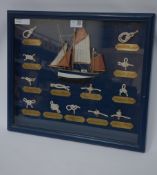 Nautical knot board display, W 47cm Condition Report <a href='//www.