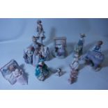 Collection of figurines from the Leonard Collection and three others (8) Condition Report