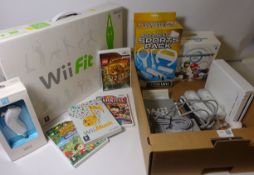 Wii Fit, with instruction manual (not in original box) including a balance board,