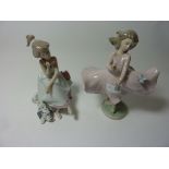 Two Lladro figurines - 'Joy of Life' No. 6412 and 'Chit Chat' No.