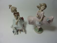 Two Lladro figurines - 'Joy of Life' No. 6412 and 'Chit Chat' No.