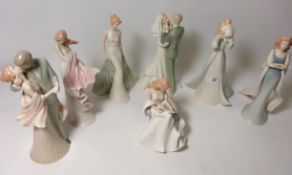 Collection of figurines by Kim Lawrence 'Elegance' and 'Lasting Memories' (7) Condition