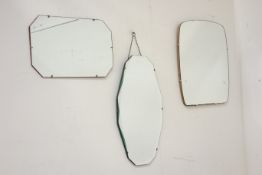 Three Art Deco mirrors of various shapes (3) Condition Report <a href='//www.