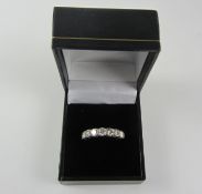 Seven stone diamond half-eternity ring Condition Report <a href='//www.