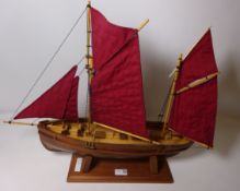 Model of a twin masted sailing boat, H50m Condition Report <a href='//www.