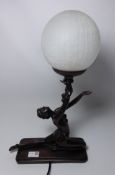 Crosa Art Deco style figure Lamp (This item is PAT tested - 5 day warranty from date of sale)