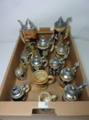 Collection of German tankards in one box Condition Report <a href='//www.