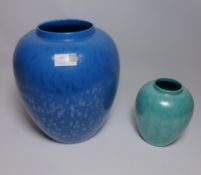 Large Poole Calypso vase,