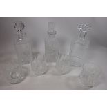 Waterford giftware crystal decanter;