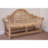 Lutyens style teak bench, W165cm Condition Report <a href='//www.davidduggleby.