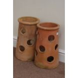 Pair terracotta pots Condition Report <a href='//www.davidduggleby.