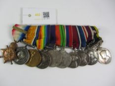 Group of 10 WWI & II medals issued 68636 TPTR./BMBR. A. Landles R.F.A. / R.A.