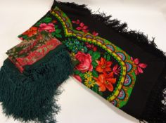 Clothes & Accessories - Two Russian floral scarfs Condition Report <a