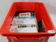 Large amount of First Day Covers and related mint stamps in one box Condition Report