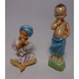 Two Royal Worcester figures, 'India' No. 3071 and 'Burma' No. 3068 both modelled by F. G.