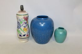 Large Poole Calypso vase,