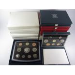 Royal Mint proof coin sets 1983-2001 (excluding '91,