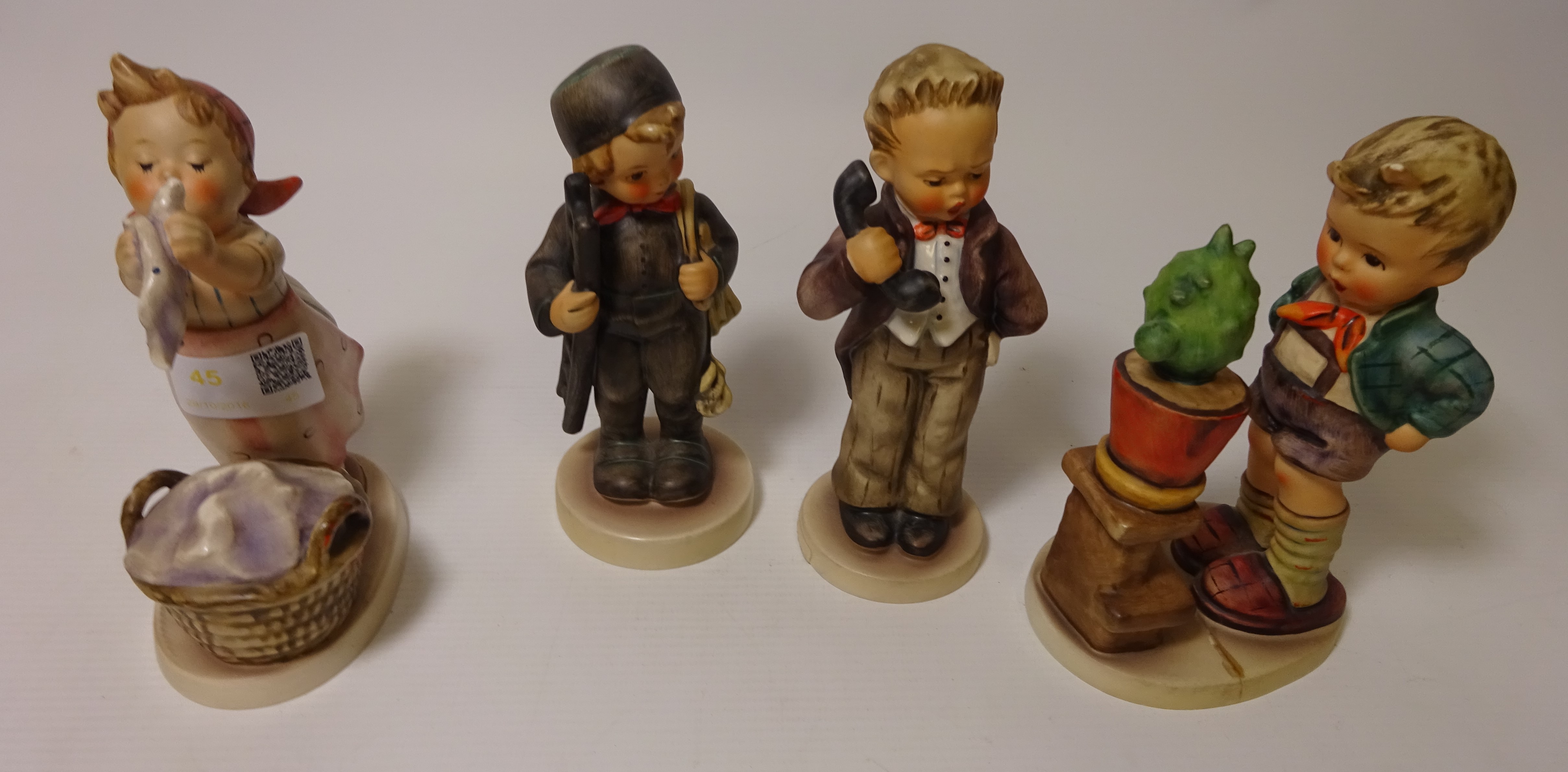 Four Goebel Hummel figures Condition Report <a href='//www.davidduggleby.