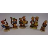 Five Goebel Hummel children figures Condition Report <a href='//www.