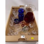 Five Stuart crystal wine glasses,