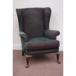 Wing back upholstered armchair Condition Report <a href='//www.davidduggleby.