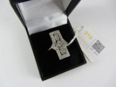 Dress ring in the Art Deco style stamped 925 Condition Report <a href='//www.