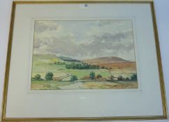 'Harwood Dale Scarborough', watercolour by T.A. Anderson F.R.S.A.