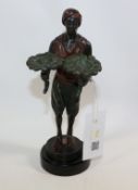 Bronze sculpture of a blackamoor figure Condition Report <a href='//www.