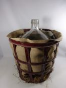 50 litre demijohn with cage Condition Report <a href='//www.davidduggleby.