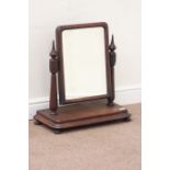 19th century mahogany dressing table mirror,