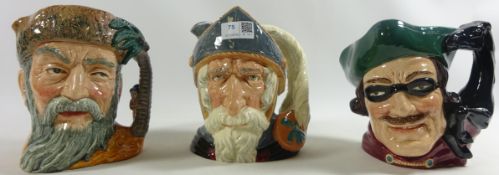 Royal Doulton large character jugs - Robinson Crusoe,