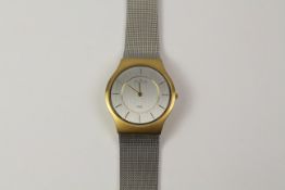 Gentleman's Skagen Denmark steel quartz wristwatch Condition Report <a