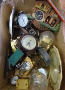 Clocks and clock parts in one box Condition Report <a href='//www.davidduggleby.