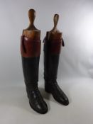 Pair riding boots with wooden trees Condition Report <a href='//www.