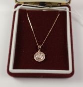 Rose gold plated dress pendant necklace Condition Report <a href='//www.